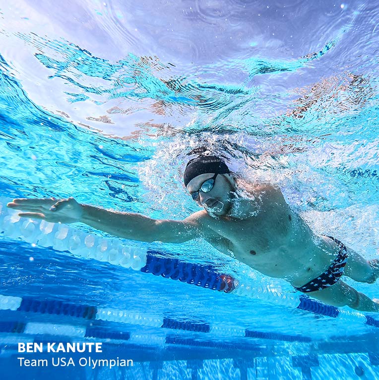 Olympian Ben Kanute wearing BLACK MAGIC MIRROR SILVER
