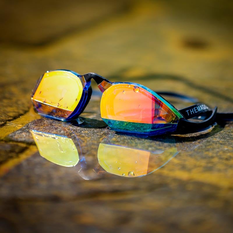 THEMAGIC5 BLUE MAGIC MIRROR GOLD swimming goggles